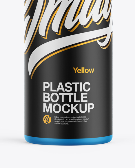 Matte Plastic Bottle Mockup