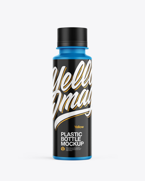 Matte Plastic Bottle Mockup