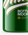 Glossy Plastic Bottle Mockup