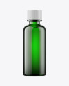 Green Glass Bottle Mockup