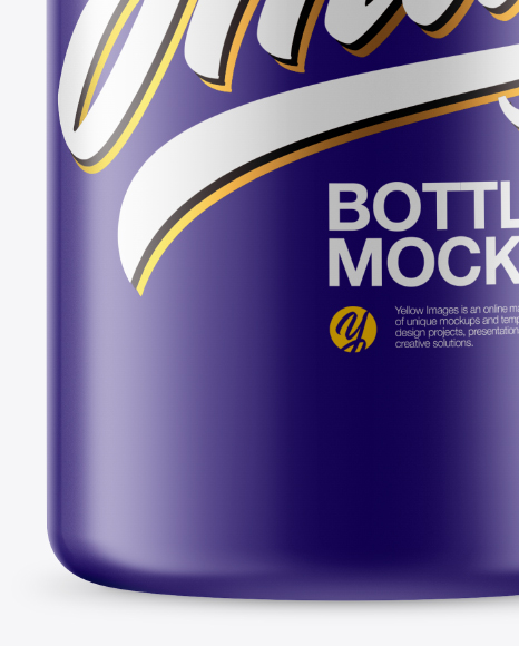 Matte Plastic Bottle Mockup