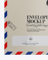 Textured Paper Envelope Mockup