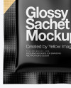 Glossy Sachet Mockup