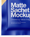 Matte Sachet Mockup