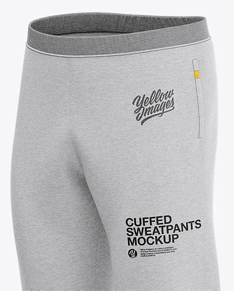 Heather Cuffed Sweatpants - Free Download Images High Quality PNG, JPG