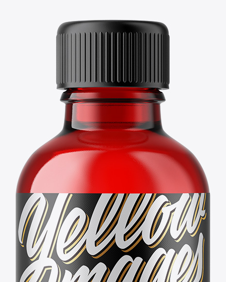50ml Red Glass Сosmetic Bottle