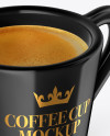 Glossy Coffee Cup Mockup