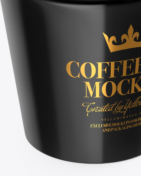 Glossy Coffee Cup Mockup