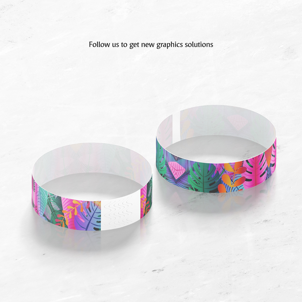 Tyvek Wristband Mockups Set