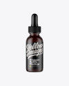 Amber Dropper Bottle Mockup