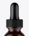 Amber Dropper Bottle Mockup