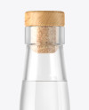 750ml Vodka Bottle with Wooden Cap Mockup