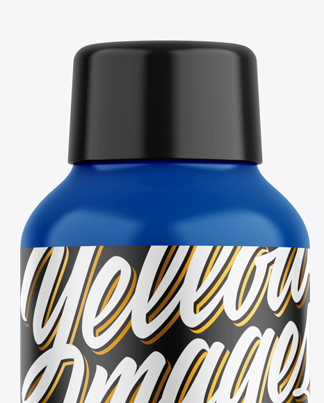Glossy Plastic Bottle Mockup