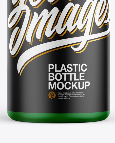 Matte Plastic Bottle Mockup