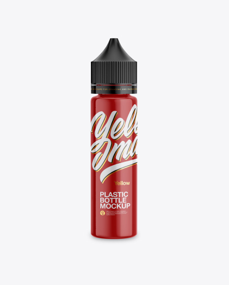 Glossy Dropper Bottle Mockup