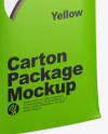 Matte Carton Package Mockup