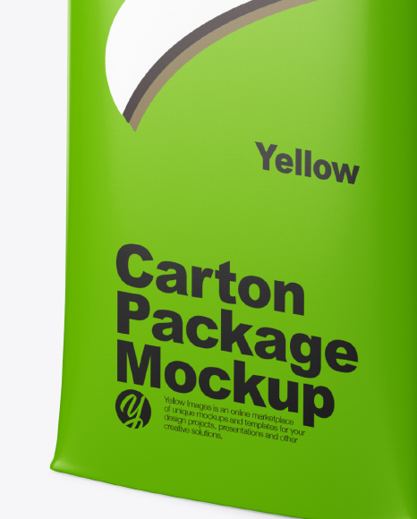 Matte Carton Package Mockup