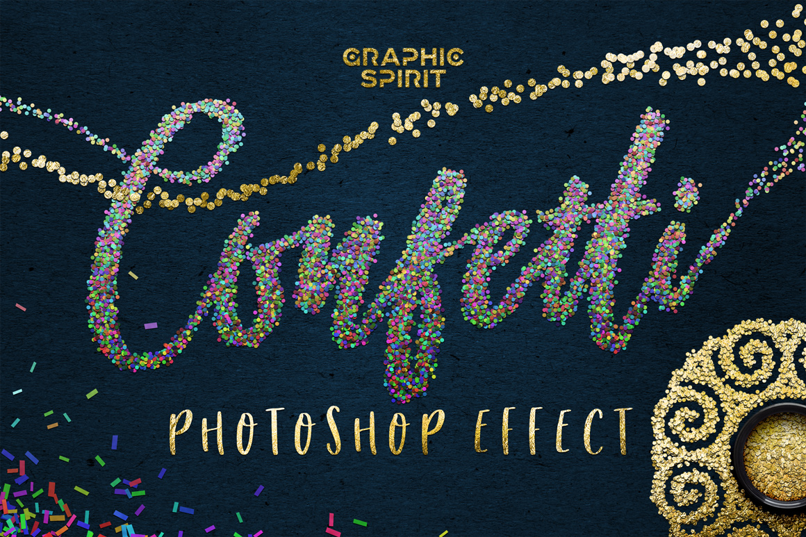 ✨ CONFETTI Effect For Adobe Photoshop