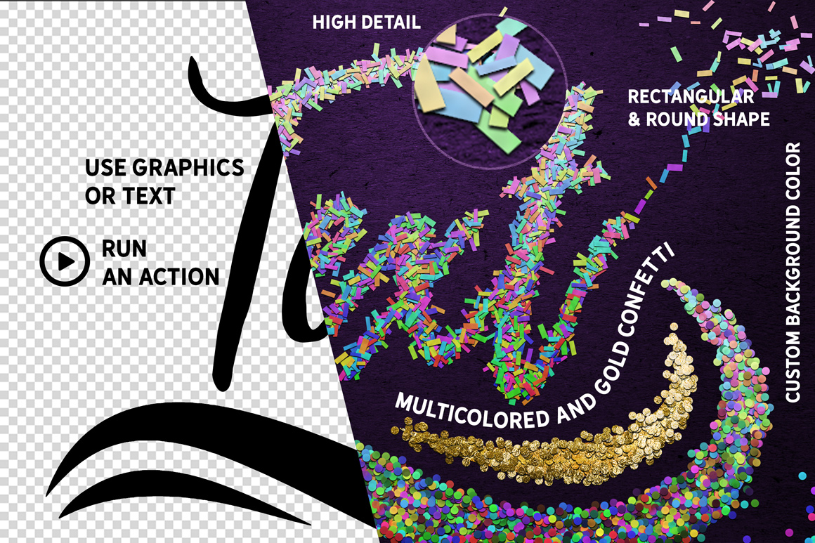 ✨ CONFETTI Effect For Adobe Photoshop