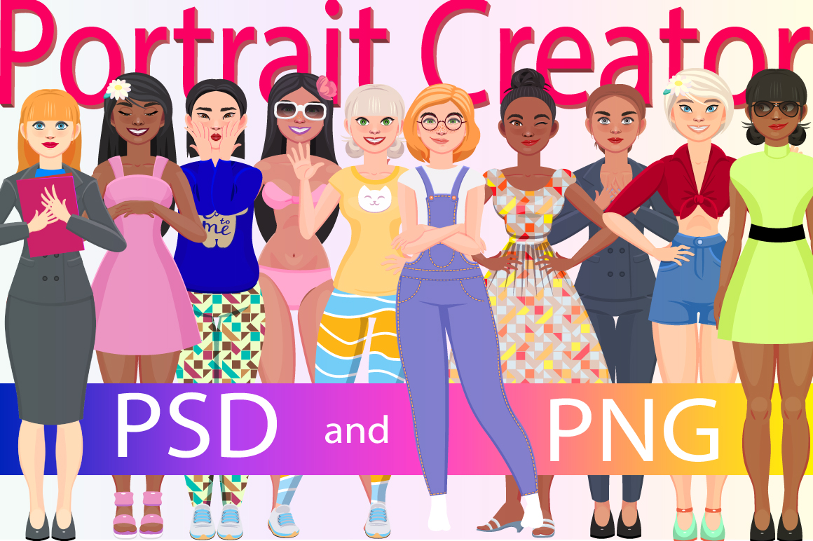 Character portrait creator (PSD) Character portrait creator (PSD)