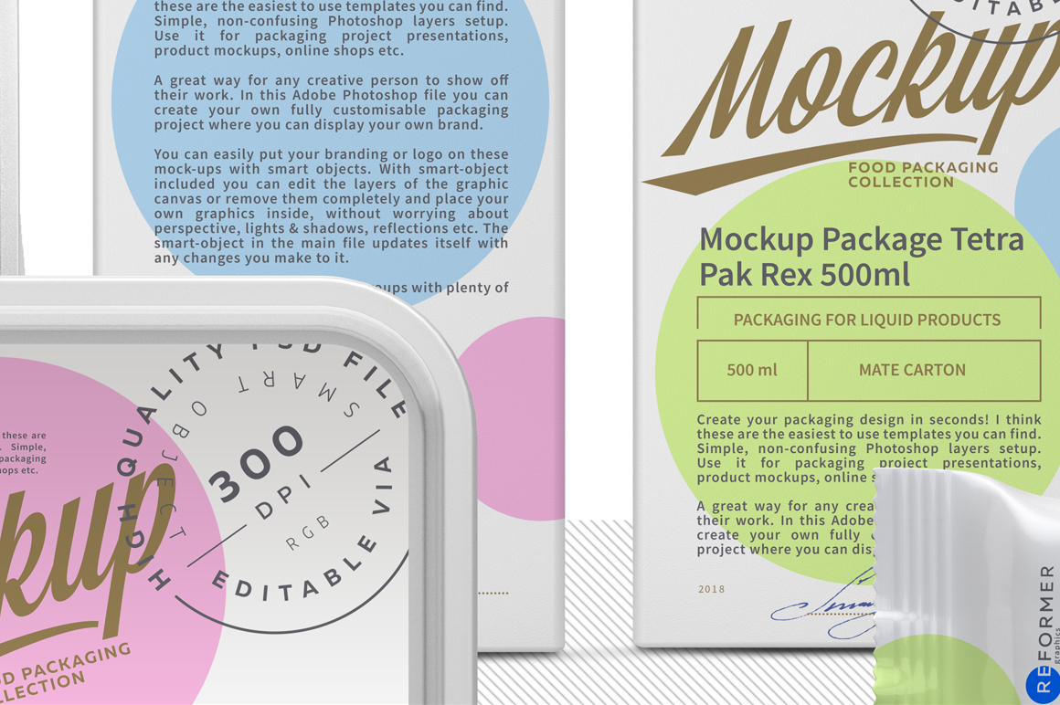 Packaging for Dairy Products Presentation Mockup Packaging for Dairy Products Presentation Mockup