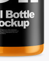 Glossy Oil Bottle Mockup