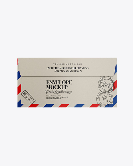 Textured Paper Envelope Mockup