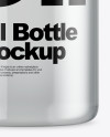 Clear Glass Oil Bottle Mockup