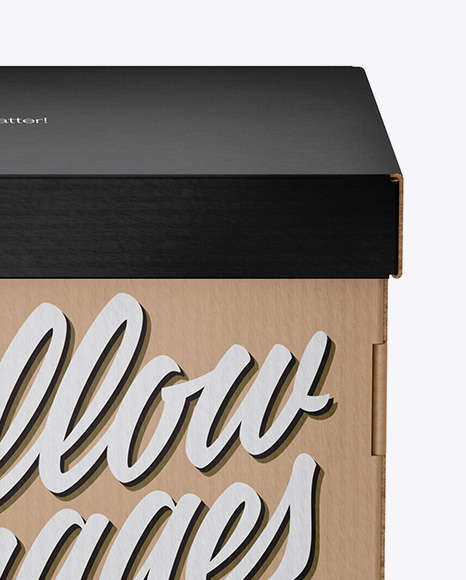 Kraft Paper Box Mockup