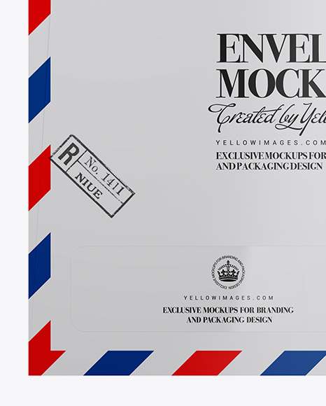 Matte Paper Envelope Mockup