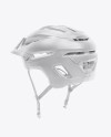 Cycling Helmet Mockup - Back Half Side View