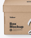 Kraft Paper Box Mockup