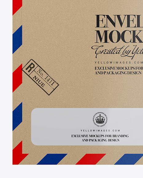 Kraft Paper Envelope Mockup