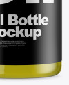 Clear Glass Oil Bottle Mockup