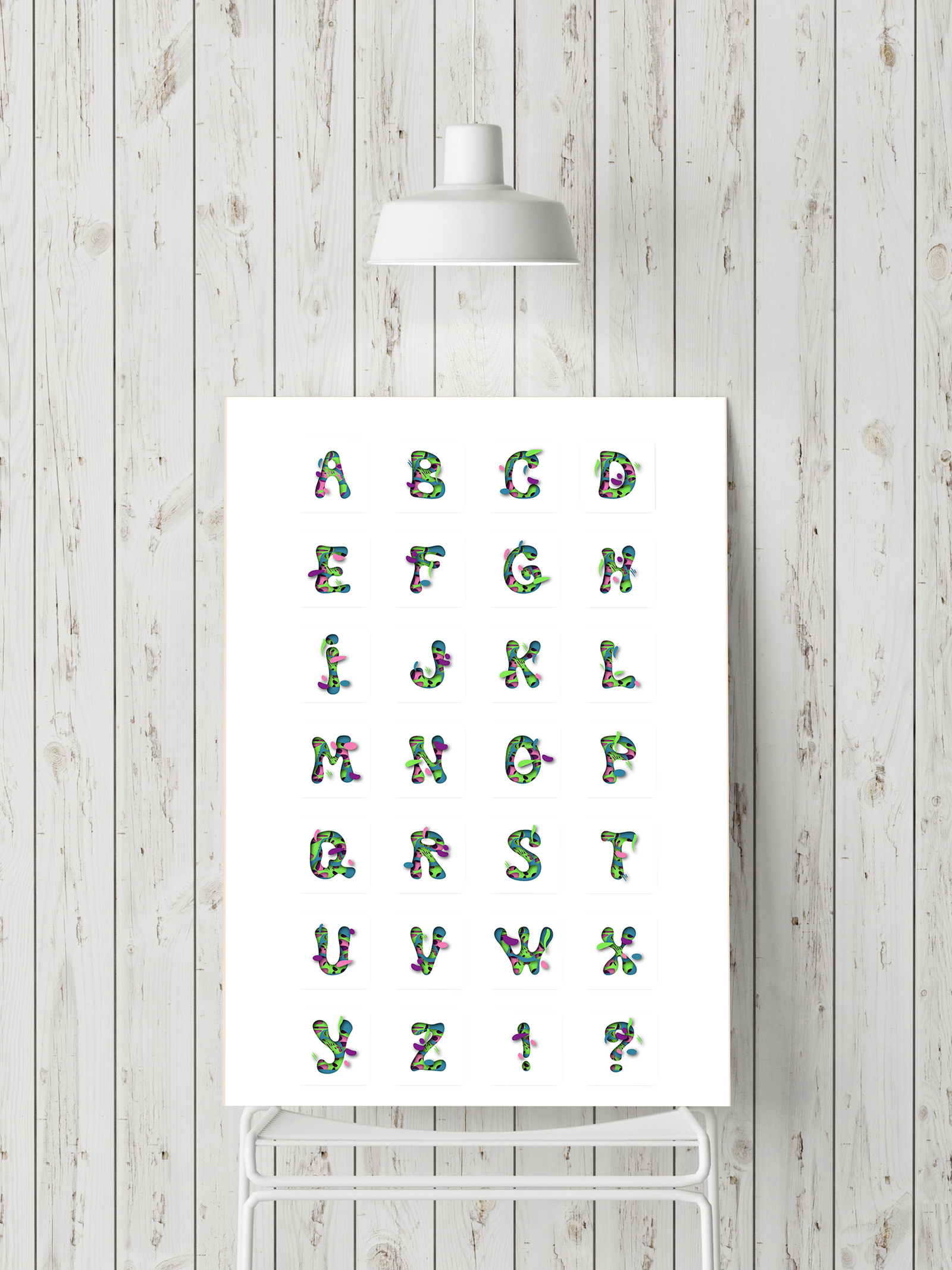 Spring alphabet. Paper cutout vector design. Spring alphabet. Paper cutout vector design.