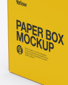 Paper Box Mockup