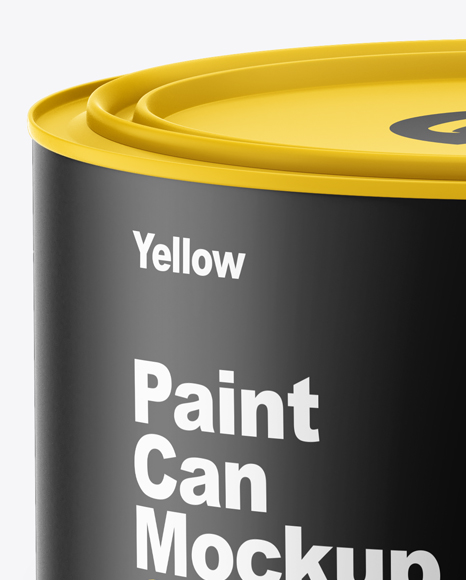 Matte Paint Can Mockup