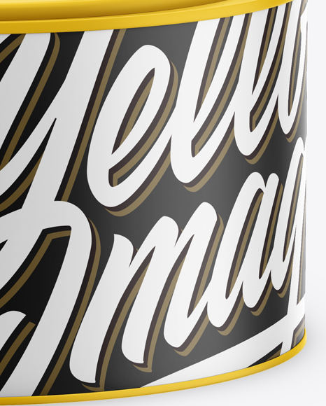 Matte Paint Can Mockup