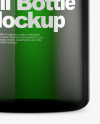 Green Glass Oil Bottle Mockup