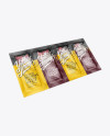 Vacuum Beef Jerky Package Mockup - Half-Side View