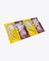 Vacuum Snack Package Mockup - Half-Side View