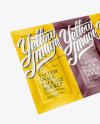 Vacuum Snack Package Mockup - Half-Side View