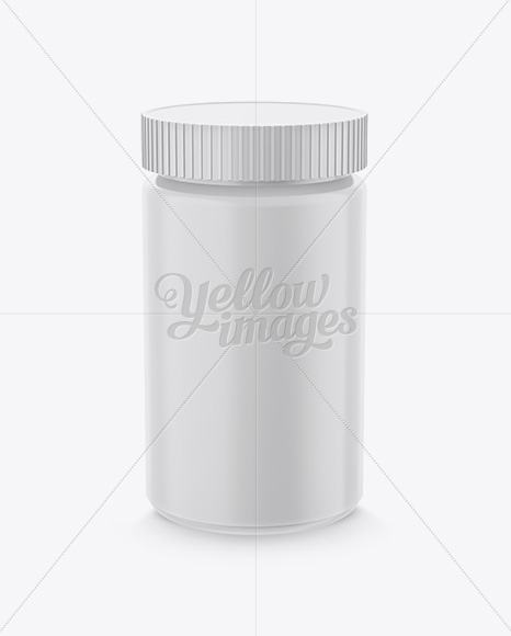 Plastic Jar With Screw Cap Mockup - High-Angle Shot Plastic Jar With Screw Cap Mockup - High-Angle Shot