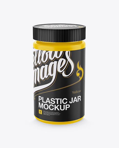 Plastic Jar With Screw Cap Mockup - High-Angle Shot - Plastic+Protein+Jar+Mockup+Plastic+Jar+With+Screw+Cap+Mockup+High+Angle+Shot+Clear+Protein+Jar