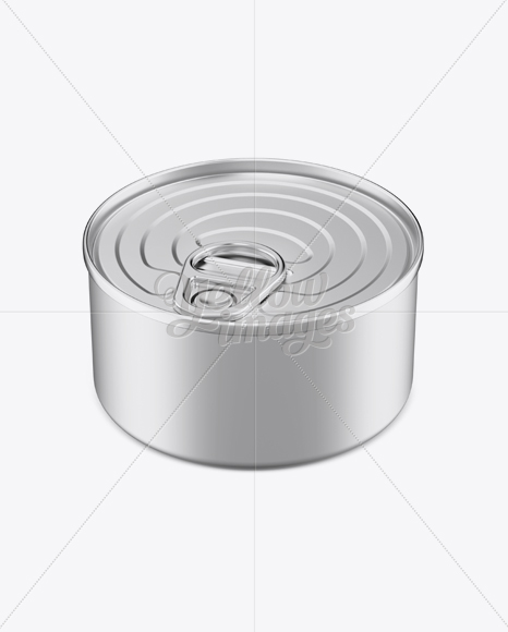 Tin Can w/ Metal Rim & Pull Tab Mockup - Free Download Images High