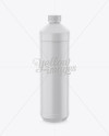 Round Plastic Bottle Mockup - High Angle Shot