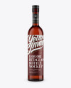 Red Glass Liquor Bottle Mockup Red Glass Liquor Bottle Mockup