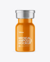 Glossy Medical Ampoule Mockup