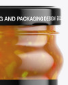 Clear Glass Sweet & Sour Sauce Jar Mockup