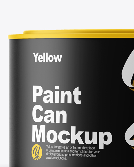 Matte Paint Can Mockup Matte Paint Can Mockup